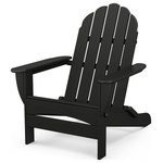 Polywood - Polywood Classic Oversized Curveback Adirondack, Black - We all need our space every now and then. Find yours in the roomy POLYWOOD Classic Oversized Curveback Adirondack. While this chair has the classic good looks you expect from an Adirondack, its generous seat, curved back and wider slats make it extra big on comfort. Made in the USA and backed by a 20-year warranty, this durable chair is constructed of solid POLYWOOD lumber that's available in a variety of attractive, fade-resistant colors. It won't splinter, crack, chip, peel or rot and it never needs to be painted, stained or waterproofed. It's also designed to withstand nature's elements as well as to resist stains, corrosive substances, salt spray and other environmental stresses.
