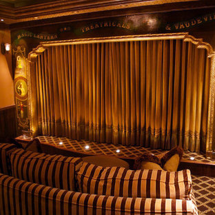 Photo of a traditional home cinema in Louisville.