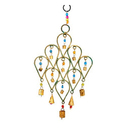 Mira (Bell) - Beaded Chime Tear Drop Design, Mira - Wind Chimes
