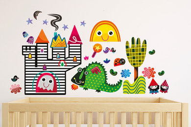 Fairy Tale Nursery Wall Stickers by Witty Doodle