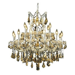 Elegant Lighting - Elegant Lighting 2801D30C-GT/SS Chandelier Maria Theresa - Ceiling Lighting