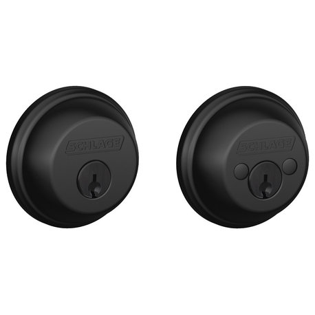 Schlage B62 Double Cylinder Grade 1 Deadbolt - Matte Black