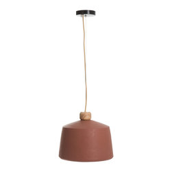 Suspension OKHRA coloris terre cuite - Pendant Lighting