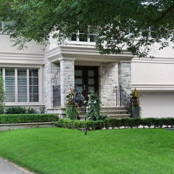 Simple elegance in front yard at Bathurst and Eglinton