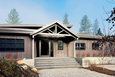 Inspiration for a modern home design remodel in Seattle