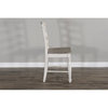 Sunny Designs Westwood Village 24" Wood Ladderback Barstool in Taupe Off White