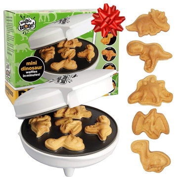 5 Different 3D Shaped Dinos in Minutes- Make Fun Holiday Breakfast for Kids.