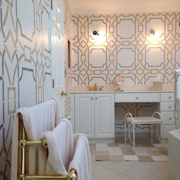 Stencil Projects using the Contempo Trellis Wall Stencil