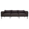 LC3 Leather Sofa in Dark Brown