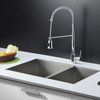 Ruvati RVC2346 Stainless Steel Kitchen Sink and Chrome Faucet Set