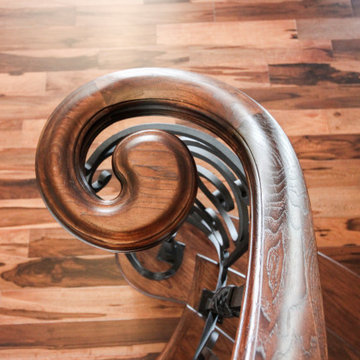 Project #74 | Circular Staircase with Hand-Forged Metal Panels