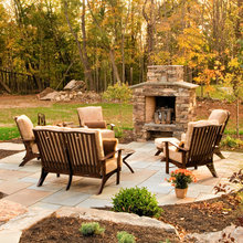 outdoor fireplace