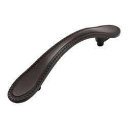 Cosmas - Cosmas 4887ORB Oil Rubbed Bronze Cabinet Beaded Pull, 3" Hole Centers, Set of 5 - Cabinet And Drawer Handle Pulls