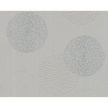 Spot 3, A Hint of Elegance Gray Wallpaper Roll, Modern Wall Decor Accent