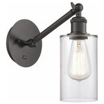 Innovations Lighting - Innovations Lighting 317-1W-OB-G802 Clymer, 1 Light Wall In Art Nouveau - The Clymer 1 Light Sconce is part of the BallstonClymer 1 Light Wall  Oil Rubbed BronzeUL: Suitable for damp locations Energy Star Qualified: n/a ADA Certified: n/a  *Number of Lights: 1-*Wattage:100w Incandescent bulb(s) *Bulb Included:No *Bulb Type:Incandescent *Finish Type:Oil Rubbed Bronze