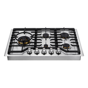 Robam 20,000 BTU Cooktop with Brass Burners, 30, 5 Burners