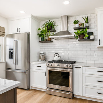 Transitional Kitchen Remodel Done in the Colors Snow and Shale