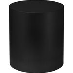 Meridian Furniture - Cylinder Round Durable Metal End Table, Matte Black - Less really is more when it comes to the design of this Cylinder end table. Its matte black metal design and round shape make it a simplistic element to add to your space without overwhelming other existing elements. Sleek and beautiful, this table is made from metal for lasting attractiveness. Pair this Cylinder end table with the matching coffee table for a look that's back-to-basics yet modish, sleek and chic.