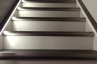 Example of a trendy staircase design in Calgary