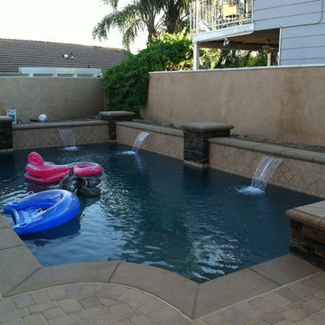 Kennedy residence. Modern contemporary pool & spa.