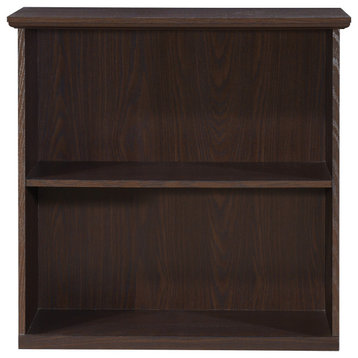 Jefferson 2-Shelf Bookcase, Espresso Finish