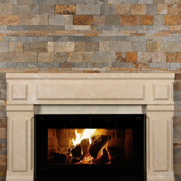 Fireplaces using Buechel Stone