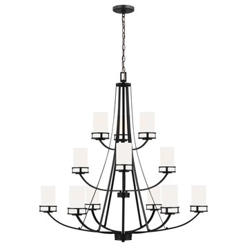 Robie 12-Light Chandelier, Midnight Black