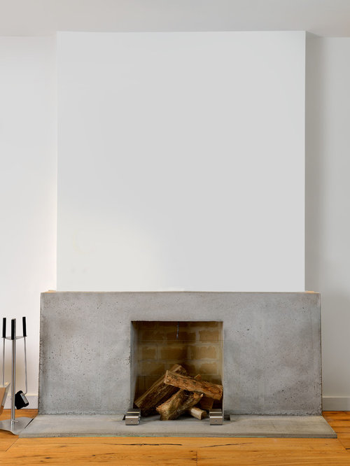 Minimal Fireplace | Houzz