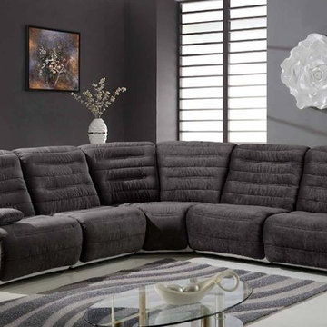 Elizabeth Charcoal / White Sectional Sofa - $2394.60