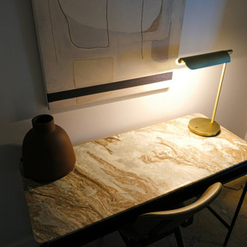 Modern Desk Area in Culver City Bedroom Addition