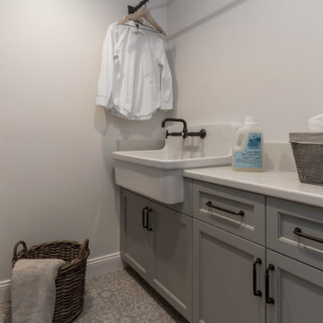 Patterned Tile Laundry Room - June Way Project
