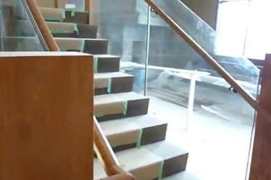 Grand  Entrance Stair Case - Mica Heli Skiing Lodge BC