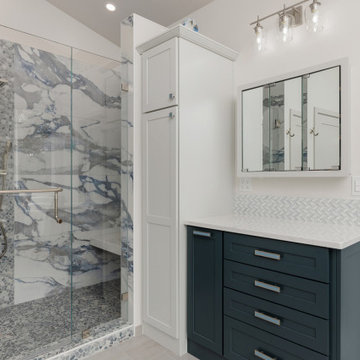 Bold Blue Primary Bath