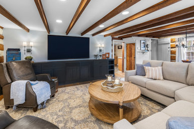 Example of a classic family room design in DC Metro