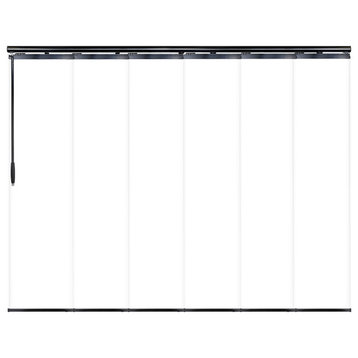 Navajo White 6-Panel Track Extendable Vertical Blinds 98-130"W