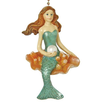 Coastal Mermaid Siren of the Sea Ceiling Fan Pull  or Light Pull Chain