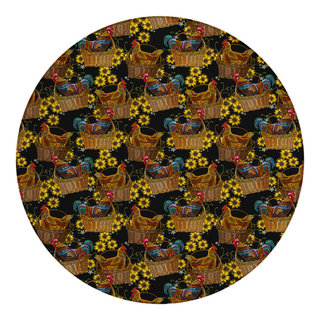 Indoor/Outdoor Kendall KE2 Black Machine Washable 10' x 14' Rug, 8' x 8 ...