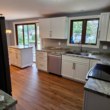 Photo 8 – Final Layout & Natural Light Final view of this Green Bay kitchen reno