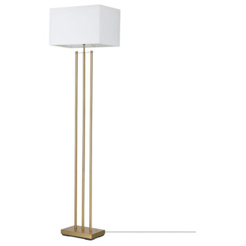 Globe Electric 67775 SoHo 62" Tall Column Floor Lamp - Matte Brass