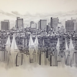 BOSTON FROM THE CHARLES by Tom Tracy - Prints And Posters