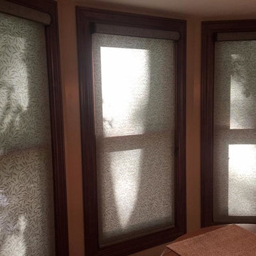 Roller Shades with Cassette Headrail