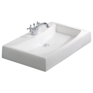 Cheviot Products Mediterranean Vessel Sink, Single Hole Faucet Drilling