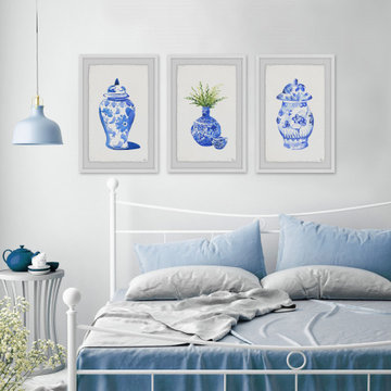 Chinese Vases Triptych