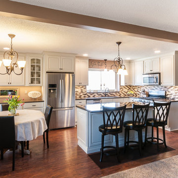 Open Floor Plan in Painted Maple Pearl