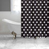 Black and White Polka Dot Shower Curtain