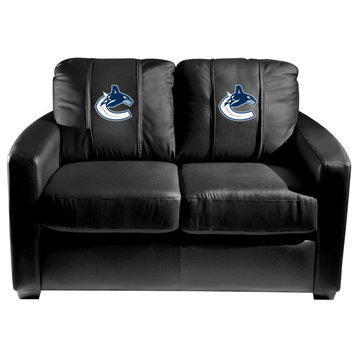 Vancouver Canucks Stationary Loveseat Commercial Grade Fabric