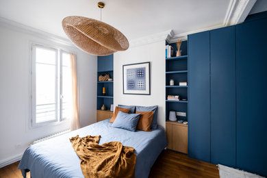 Idée de décoration pour une chambre tradition.