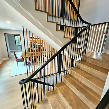 Project #115 | Staircase with Continuous Rail System Without Newels