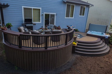 Curved Deck with Inlay