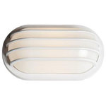 Maxim Lighting - Maxim Lighting 10110FTWT Bulwark-1 Light Outdoor Wall, 10.5"W - Classic bulkhead style fixtures made of high impacBulwark-1 Light Outd White Frosted Glass *UL: Suitable for wet locations Energy Star Qualified: n/a ADA Certified: YES  *Number of Lights: 1-*Wattage:60w E26 Medium Base bulb(s) *Bulb Included:No *Bulb Type:E26 Medium Base *Finish Type:White